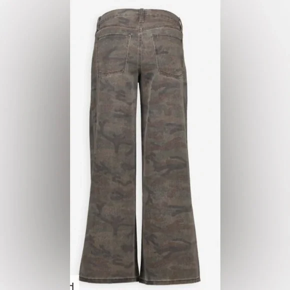 Refrain Camouflage Wide-Leg Women Jeans NWT - Picture 4 of 10